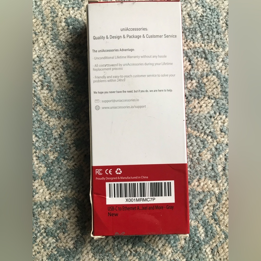 UNI USB-c to Ethernet adapter